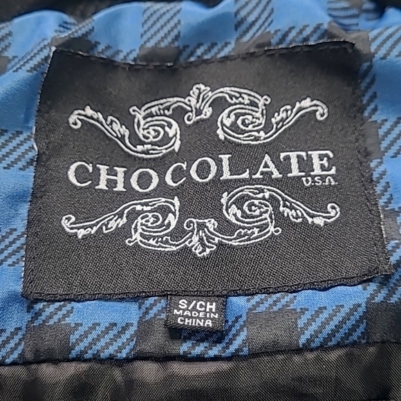 🔥 Blue & Black Plaid Quilted Puffer Vest – Lightweight Layering essential SZ Sm - Picture 10 of 13